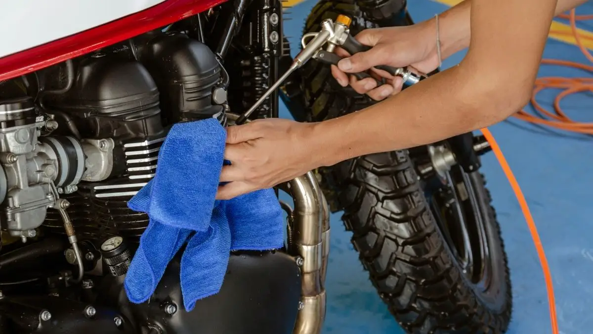 Steam Cleaning a Motorcycle