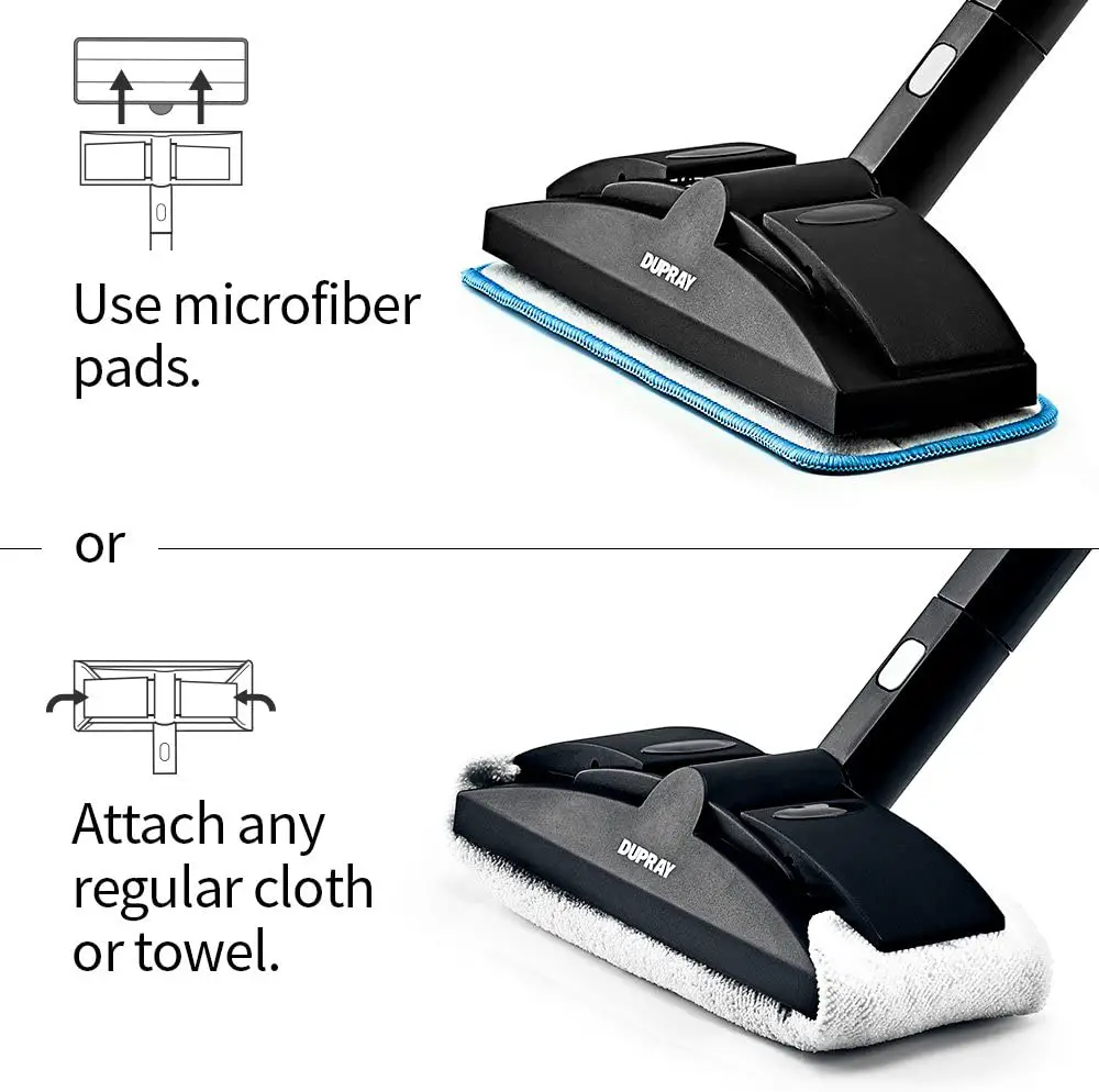 Dupray Neat steam cleaner troubleshooting with microfiber pads