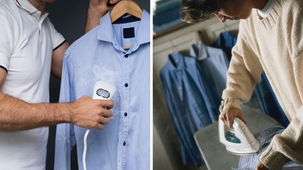 Steaming Vs Ironing Dress Shirts (+ Pros & Cons List!) Steam Clean Queen
