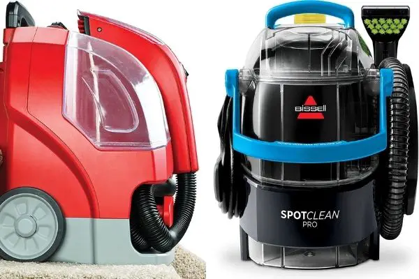 rug doctor portable spot cleaner vs bissell spotclean pro